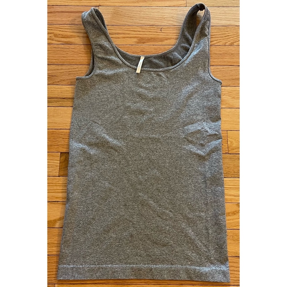 Skinny Tees Gray Seamless Tank Top Shaper